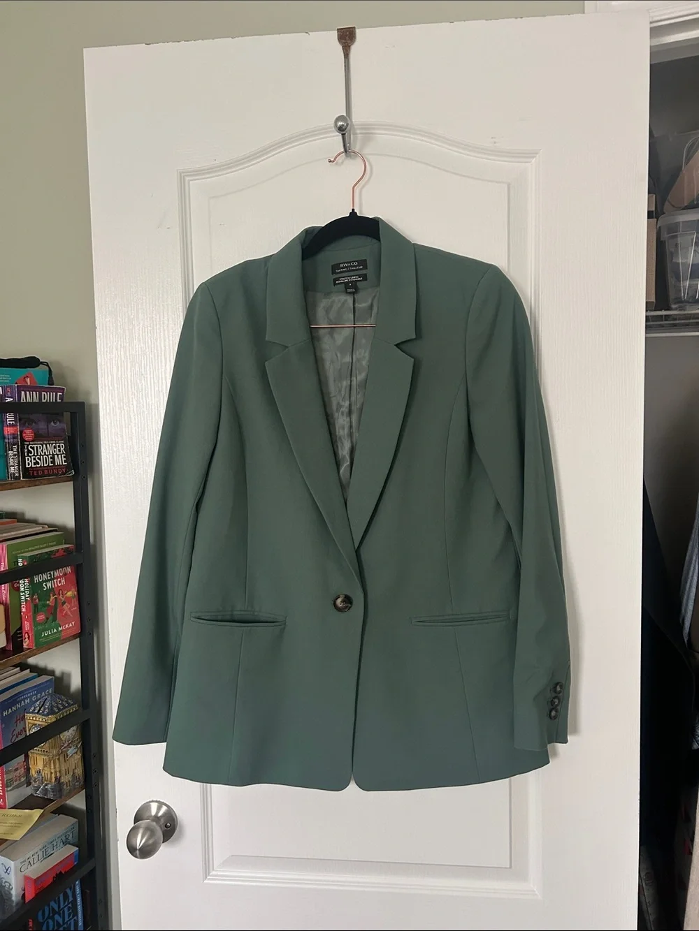 RW&CO. Women's Teal Green Two-Piece Suit - Blazer & Trousers - Picture 5 of 5